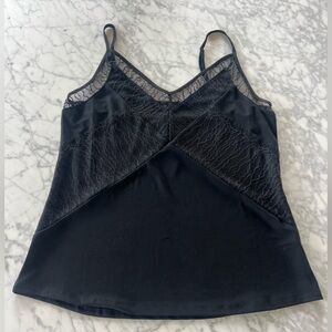 White House Black Market Black Lace Cami